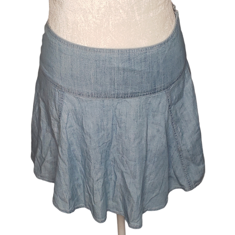 Hollister NWT Mini Chambray Y2K Denim Skirt